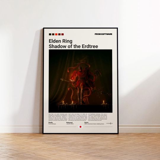 Discover Elden Ring Poster, Gaming Room Poster, Elden Ring Fan Gift, Gaming Print Poster, Gamer Gift, Video Games Poster, Gaming Wall Decor