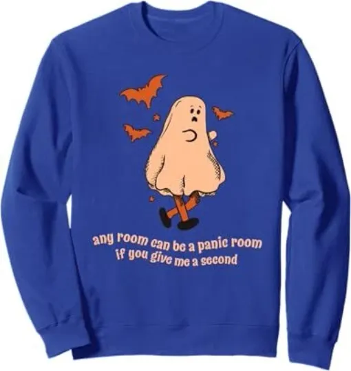 Discover Ghost Any Room Can Be A Panic Room If You Give Unisex Crewneck Sweatshirt