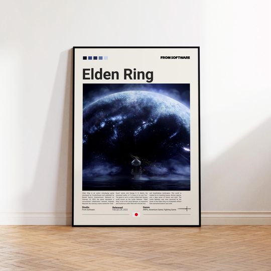 Discover Elden Ring Poster, Gaming Room Poster, Elden Ring Fan Gift, Gaming Print Poster, Gamer Gift, Video Games Poster, Gaming Wall Decor