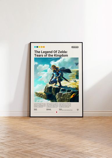 Discover The Legend of Zelda Poster, Gaming Room Poster, TOTK Poster, The Legend of Zelda Fan Gift, Gaming Print Poster, Gamer Gift,Video Game Poster