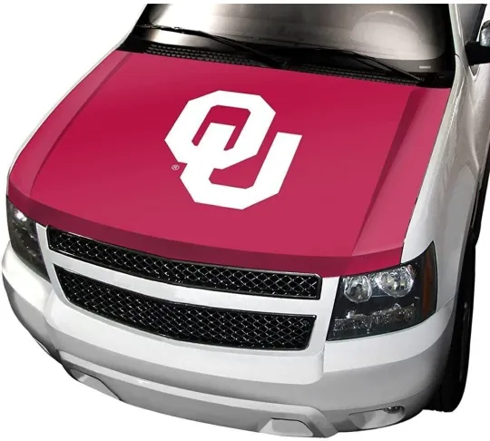 University of Oklahoma Sooners Auto Hood Cover, One Size, One Color