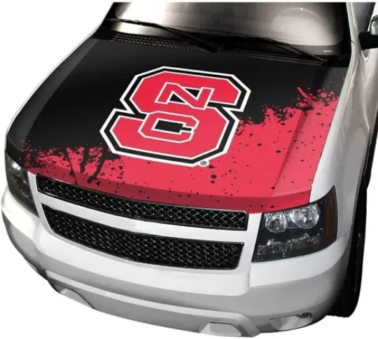 North Carolina State University Wolfpack Auto Hood Cover, One Size, One Color