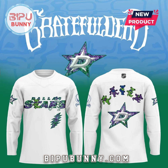 Personalized Dallas Stars Grateful Dead Night Hockey Shirt Men's Fan Gear Gift