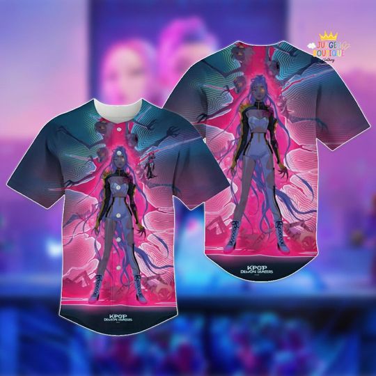 Discover Kpop Hunter Baseball Shirt, Rumi Jersey, Kpop Saja Boys Merch, Rumi Shirt