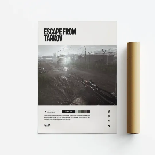 Discover Escape from Tarkov 2017 Video Game Art Poster