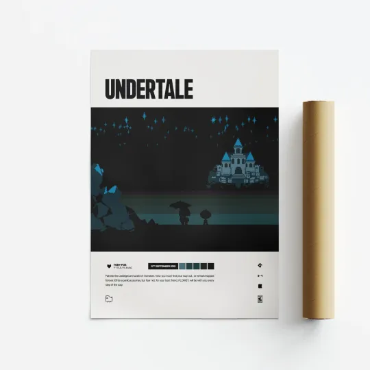 Discover Undertale 2015 Video Game Art Poster - Premium Matte Vertical Poster