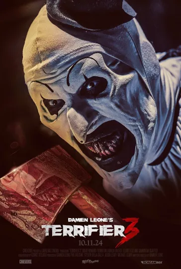 Discover Terrifier 3 Movie Poster, Art The Clown Horror, Vertical Premium Matte Poster