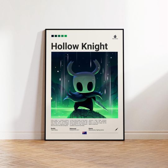 Discover Hollow Knight Poster, Gaming Room Poster, Hollow Knight Fan Gift, Gamer Gift, Video Games Poster, Gaming Wall Decor