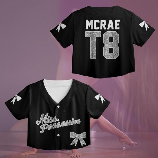 Discover Tate McRae T8 Croptop Jersey, Tate McRae Baseball Jersey, Tate McRae T8 Shirt, Tate McRae Tour Outfit, Fan Gift For Concert, Croptop Shirt
