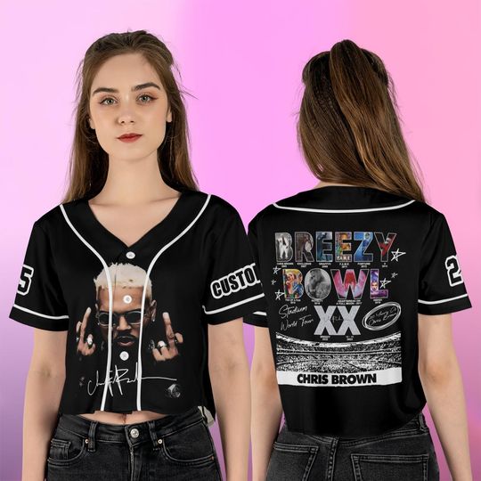 Discover Personalized Breezy Bowl XX Tour Crop Top Jersey: Custom Fan Apparel