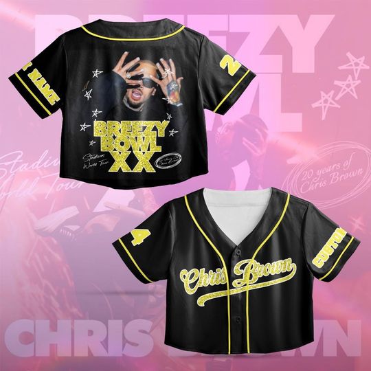 Personalized Breezy Bowl Crop Top Jersey: Glitter Number