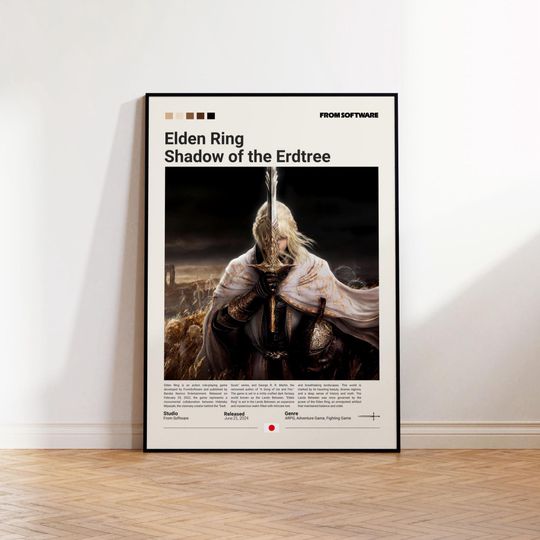 Discover Elden Ring Poster, Gaming Room Poster, Elden Ring Fan Gift, Gamer Gift, Video Games Poster, Gaming Wall Decor