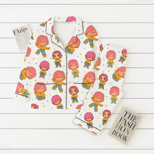 Saja Boy Pajamas Set, Kpop Demon Hunter Shirt, Huntrix Girl Group Pj Set, Halloween Costume, Kpop Lovers Gift