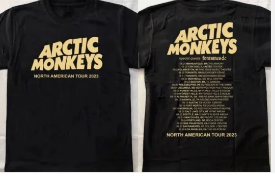 Arctic Monkeys North American Tour 2023 Double Sided T-Shirt