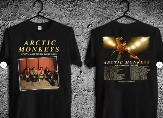 Arctic Monkeys Tour 2023 Unisex Black T-Shirt