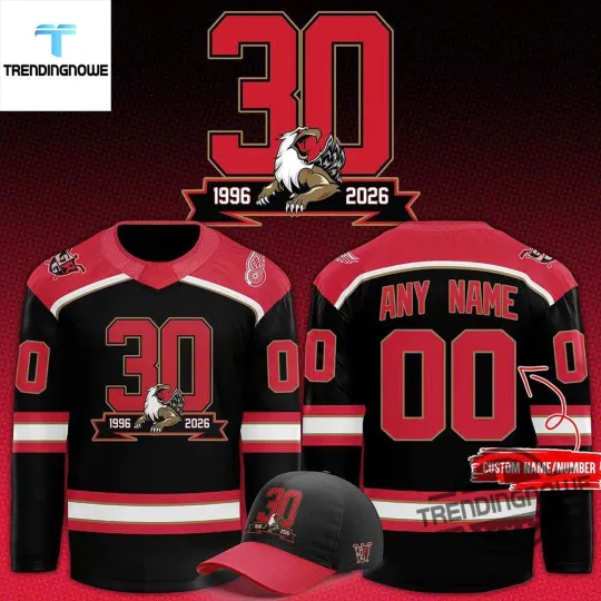 Discover Personalized Grand Rapids Griffins 30th Anniversary Celebrations Hockey Shirt