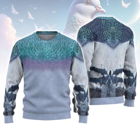 Discover Pigeon Ugly Christmas Sweater, Pigeon Bird Christmas Shirt, Animal Christmas Ugly Xmas Sweater, Christmas 3D All Over Print Sweater