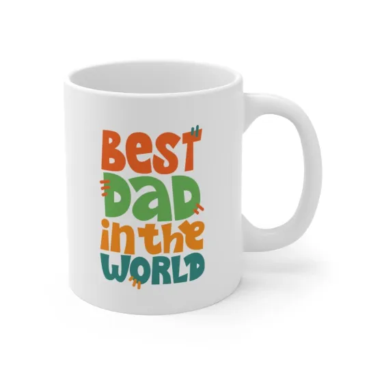 Discover Ceramic Mug 11oz - Best Dad in the World