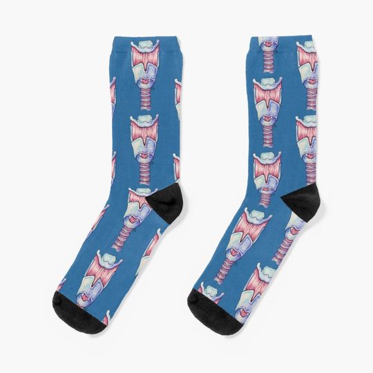 Larynx Anatomy Socks