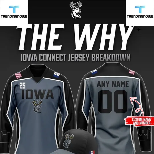 Discover Personalized Iowa Heartlanders The Why Connect 2025 Hockey Shirt All Printed