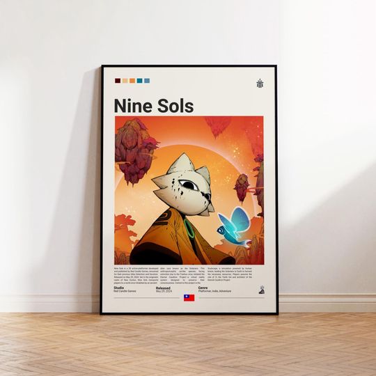 Discover Nine Sols Poster, Gaming Room Poster, Nine Sols Fan Gift, Gaming Print Poster, Gamer Gift, Video Games Poster, Gaming Wall Art Decor
