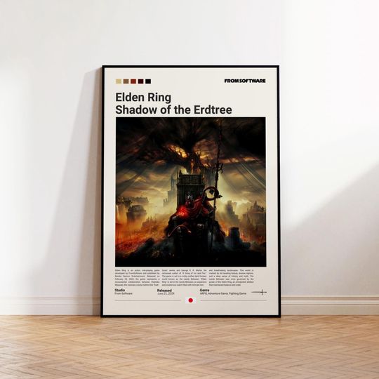 Elden Ring Poster, Gaming Room Poster, Elden Ring Fan Gift, Gamer Gift, Video Games Poster, Gaming Wall Decor