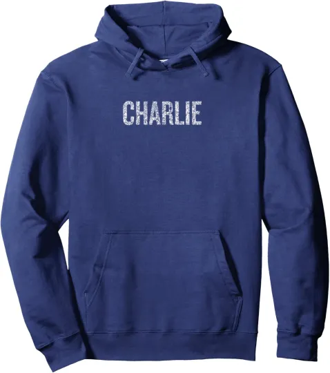 Discover Charlie Name Text - Kirk Charlie Name Unisex Hooded Sweatshirt