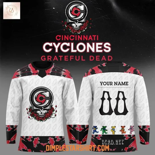 Discover Personalized Cincinnati Cyclones Grateful Dead Night 2026 Hockey Shirt Unisex