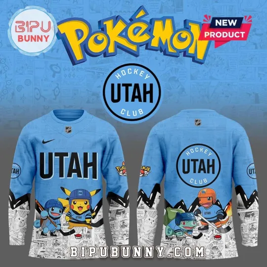 Discover Personalized Ut.ah Hockey x Cartoon 2025 Hockey Shirt Breathable Fan Apparel