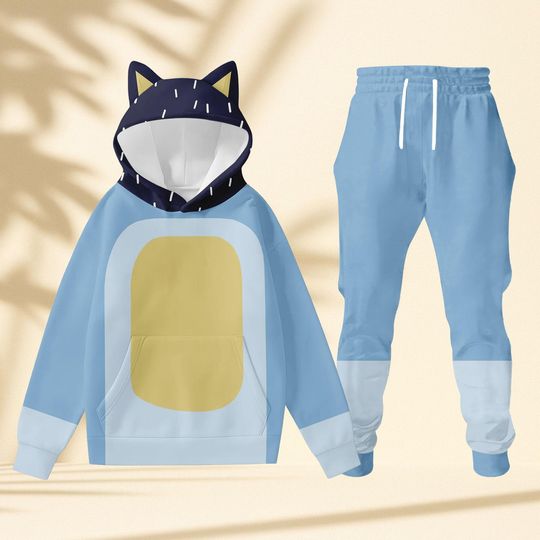 Discover Bandit Ears 3D Hoodie Jogger Set,Halloween Costume