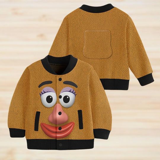 Discover Mr Potato Head Baseball Jacket, Toy Story Characters Jacket, Disney Youth Varsity Jacket, Cartoon Jacket Costume, Halloween Gifts
