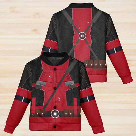 Discover Deadpool Baseball Jacket, Disney Marvel Movie Jacket, Superhero Youth Varsity Jacket, Deadpool Men Kid Costume, Halloween Gifts