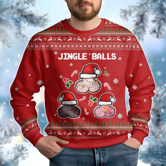 Discover Jingle Balls Christmas Ugly Sweater,  Funny Christmas Sweater