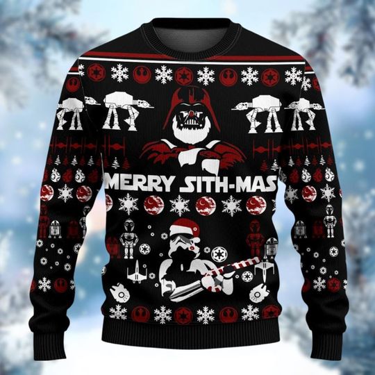 Discover Darth Vader Ugly Christmas Sweater, Stormtrooper Holiday Sweater