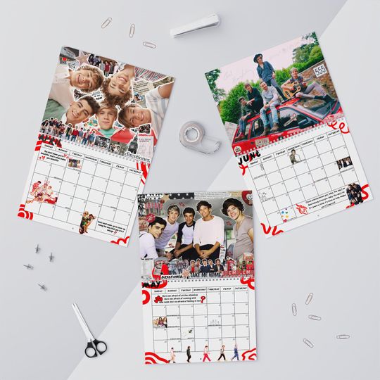 One Direction Wall  Calendar | Ultimate Directoner Gift | Liam Payne | Harry | Niall Horan | Louis Tomlinson | Zayn Malik