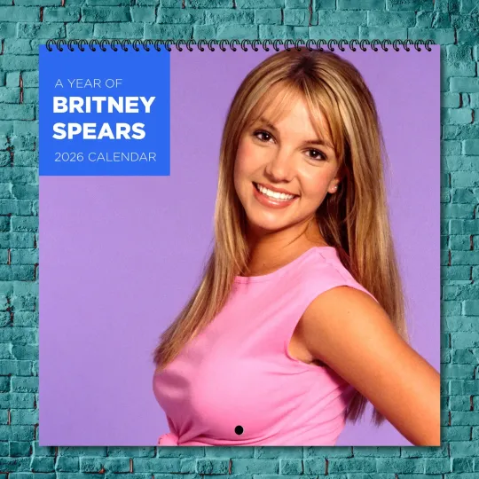 Britney Spears 2026 Music Icons Calendar, 12-Month Singer Wall Calendar