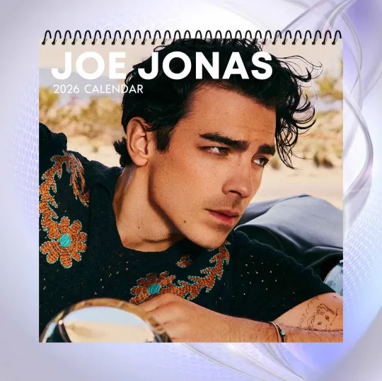 Joe Jonas 2026 Calendar, Pop Singer Wall Calendar, Jonas Brothers Fan Gift