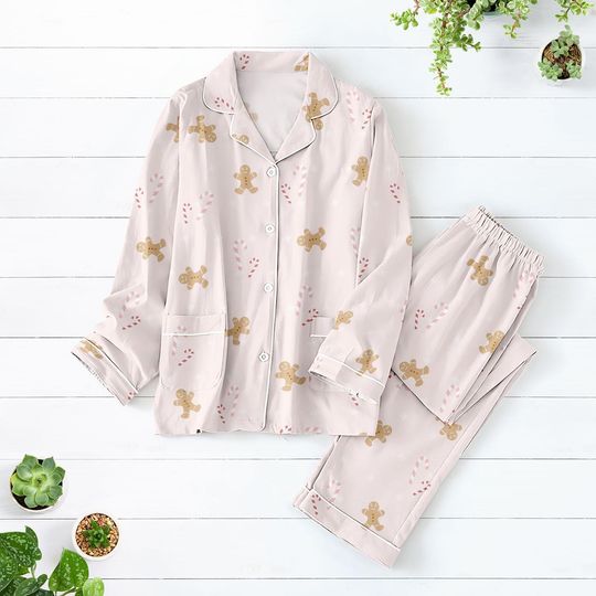 Discover Gingerbread Christmas Pajama Set for Women