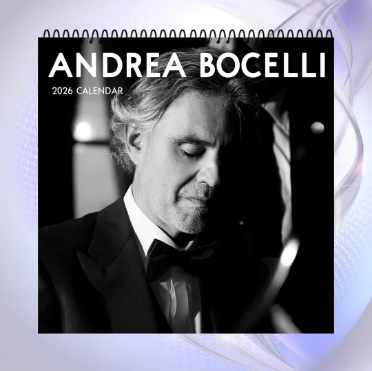 Discover Andrea Bocelli 2026 Wall Calendar, Classical Music Opera Singer Gift Art