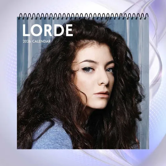 Lorde 2026 Calendar, Indie Pop Music Art, Elegant Singer Fan Gift Wall Calendar