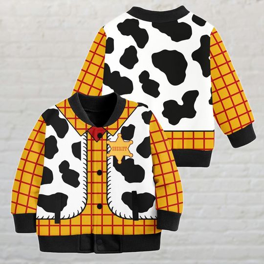 Discover Woody Baseball Jacket, Toy Story Cowboy Costume Jacket, Disney Pixar Cosplay Jacket, Halloween Woody Kids Jacket, Gift For Kids, Adult