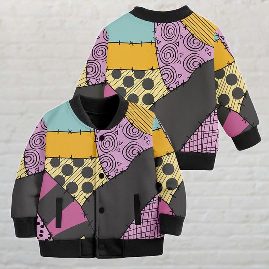 Discover Sally Baseball Jacket, Nightmare Before Christmas Cosplay Jacket, Disney Halloween Kids Jacket, Halloween Gift For Her, Christmas Gifts