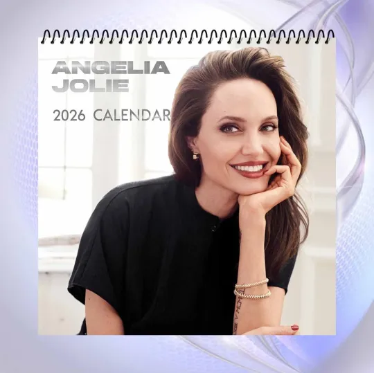 Discover Angelina Jolie 2026 Wall Calendar, Celebrity Art Print, Elegant Home Decor Gift