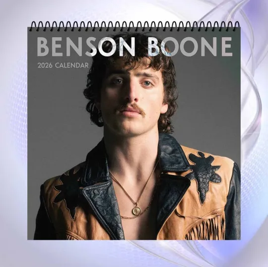 Discover Benson Boone 2026 Wall Calendar, Music Star Art Poster, Fan Collector Gift