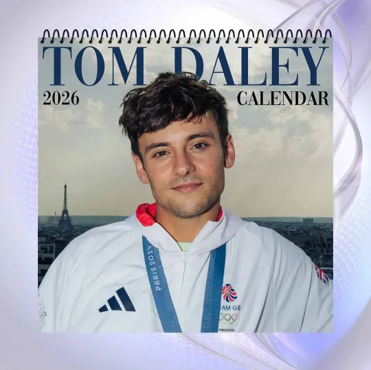 Discover Tom Daley 2026 Calendar, Olympic Champion Wall Calendar, Sports Fan Gift Idea