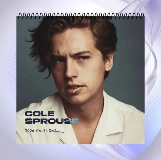 Discover Cole Sprouse 2026 Wall Calendar, Celebrity Art Print, Stylish Home Decor Gift