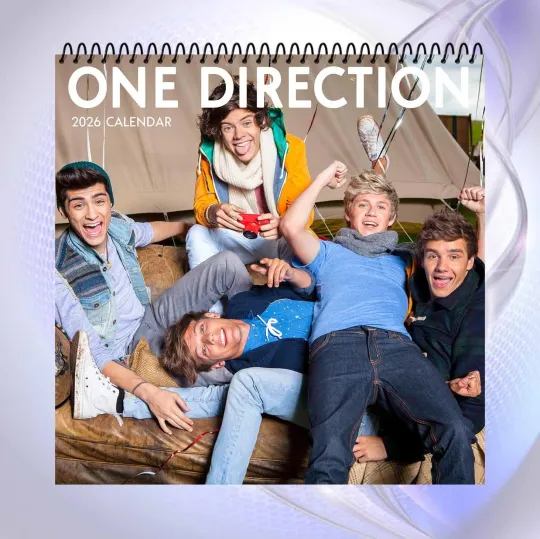 One Direction 2026 Calendar, Boy Band Wall Calendar, Music Fan Gift Collectible