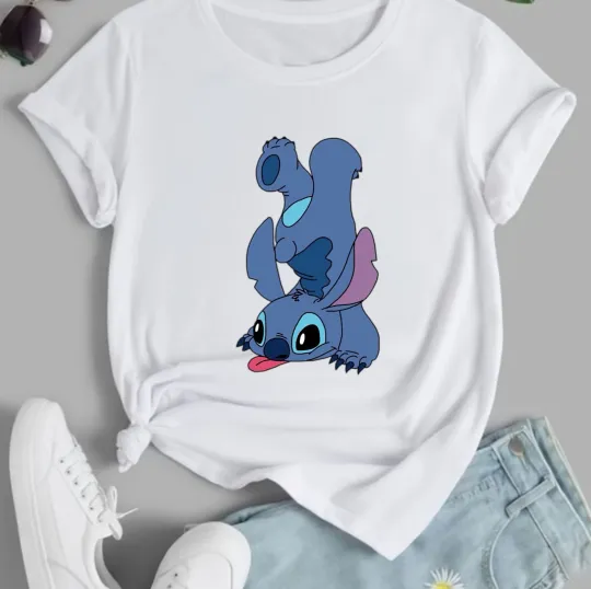 Discover Stitch and Lilo Disneyworld T-Shirt for Kids, Funny Stitch Tee