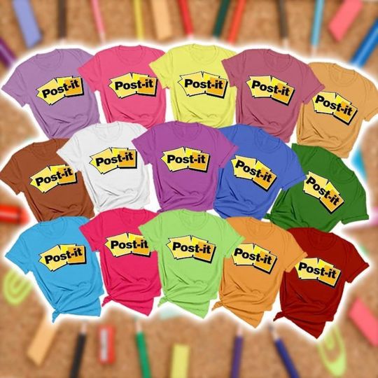 Discover Post-it Costume Halloween Shirt, Office Halloween Costumes, School Staff Costume, School Halloween Party, Aprons For Teacher, Gift 4 Teacher