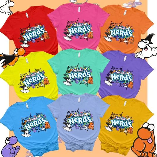 Halloween Shirt Nerds Candy & Chocolate Bar Group Costume, Halloween Costume For Family Group T Shirt, Snack Bar Team Shirt
